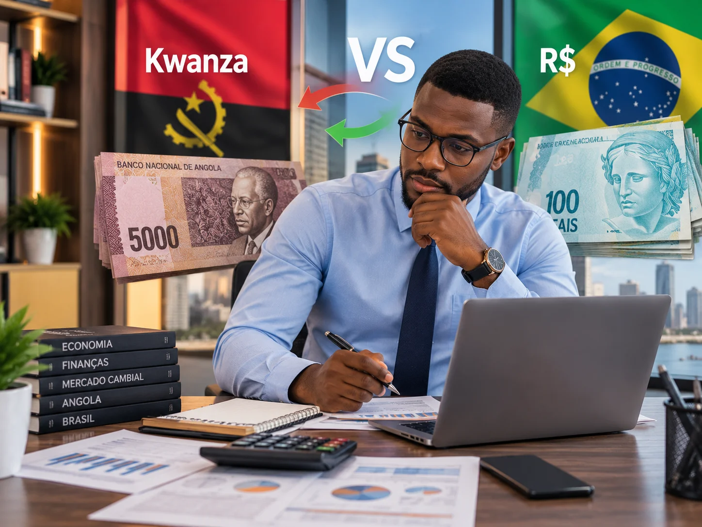 Salário mínimo Angola 2026 em reais: Quanto vale 100 mil Kz?